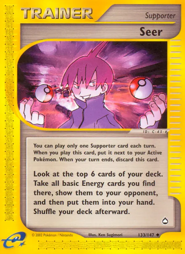 Seer, Pokémon card