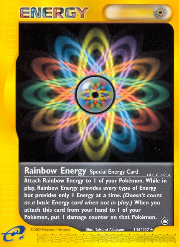 Rainbow Energy, Pokémon card