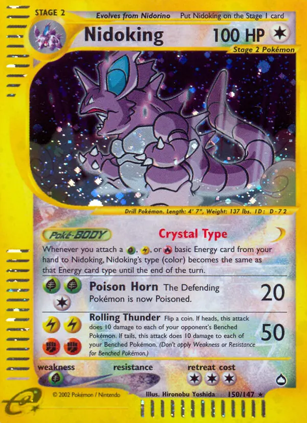 Nidoking, Pokémon card