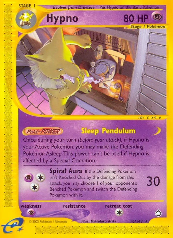 Hypno, Pokémon card