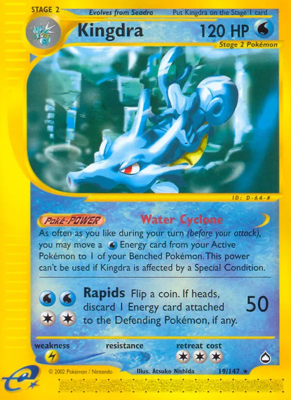 Kingdra, Pokémon card