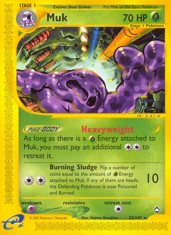 Muk, Pokémon card