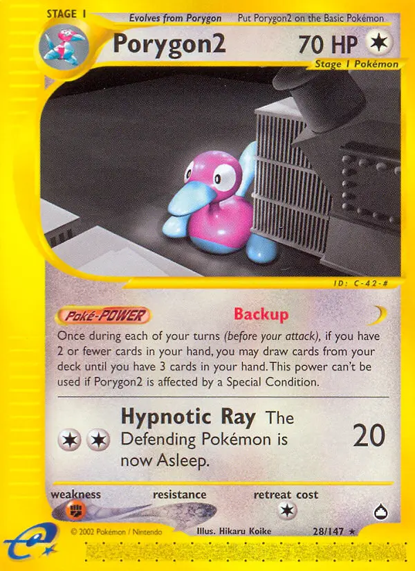 Porygon2, Pokémon card