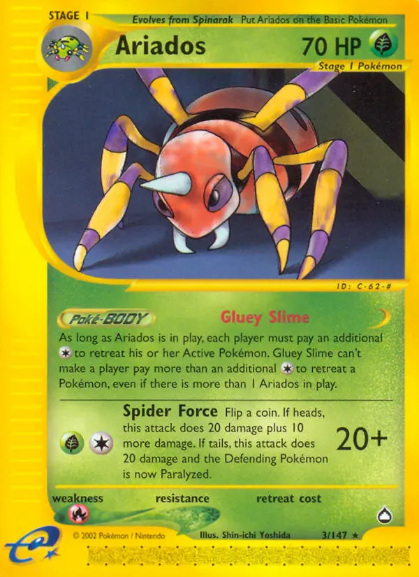 Ariados, Pokémon card