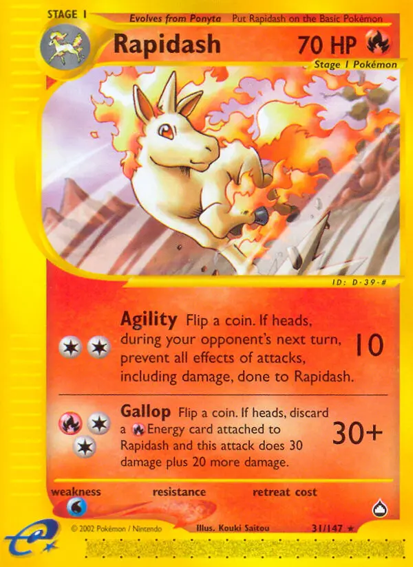 Rapidash, Pokémon card
