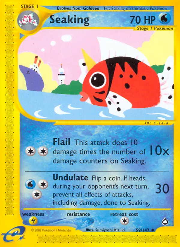 Seaking, Pokémon card