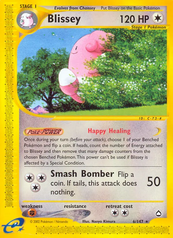 Blissey, Pokémon card