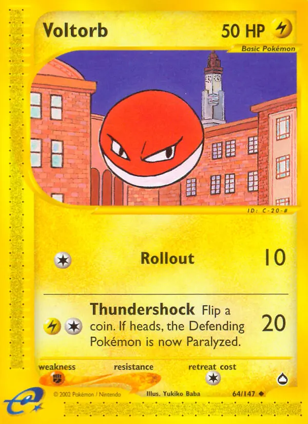 Voltorb, Pokémon card