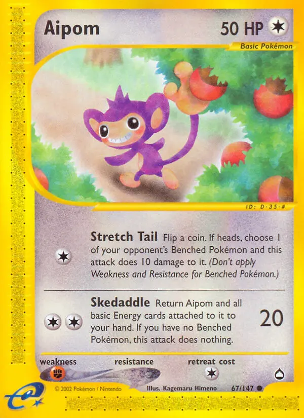 Aipom, Pokémon card