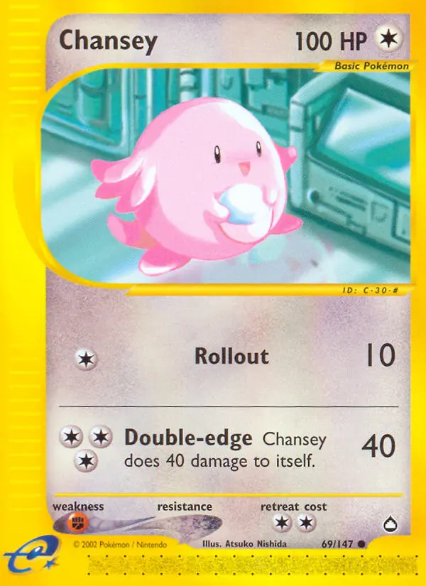 Chansey, Pokémon card