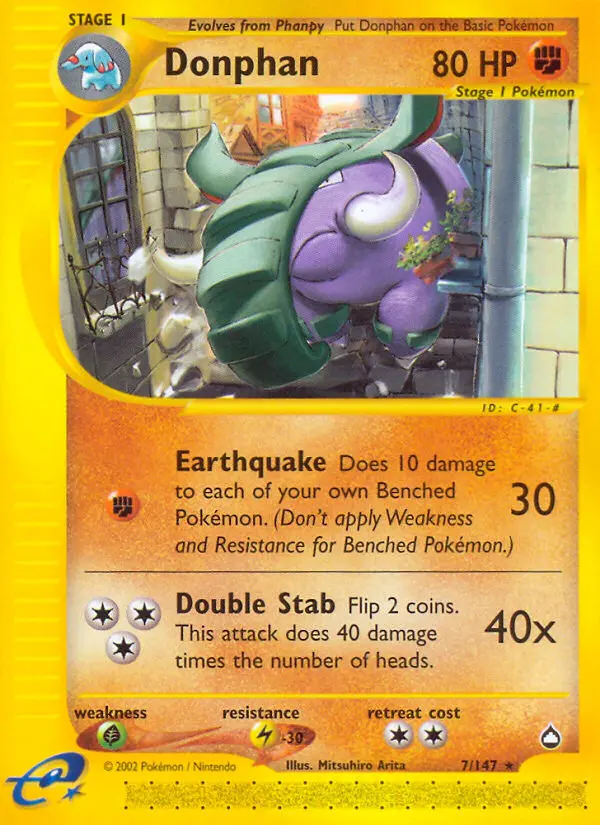 Donphan, Pokémon card