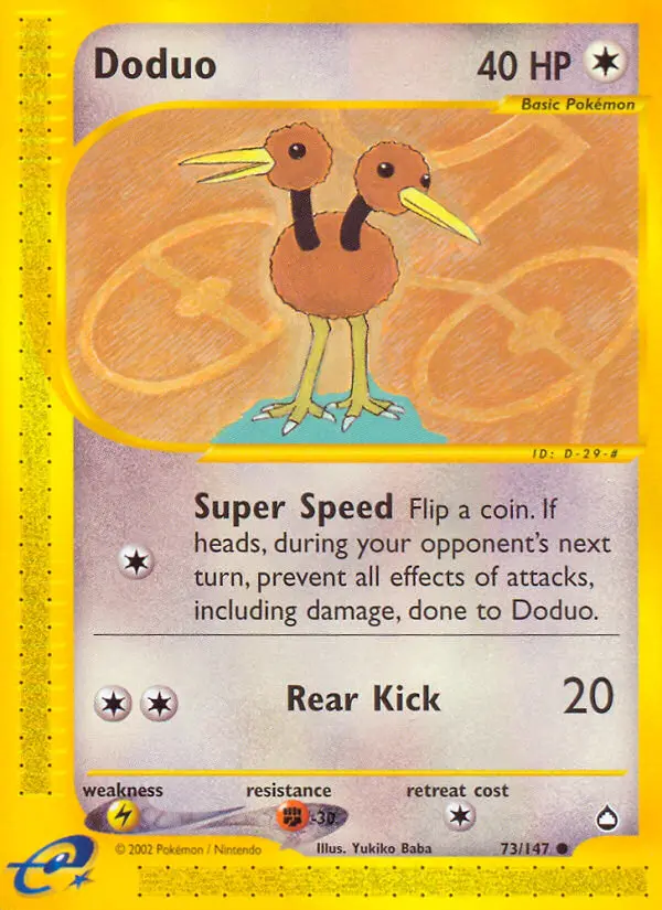 Doduo, Pokémon card