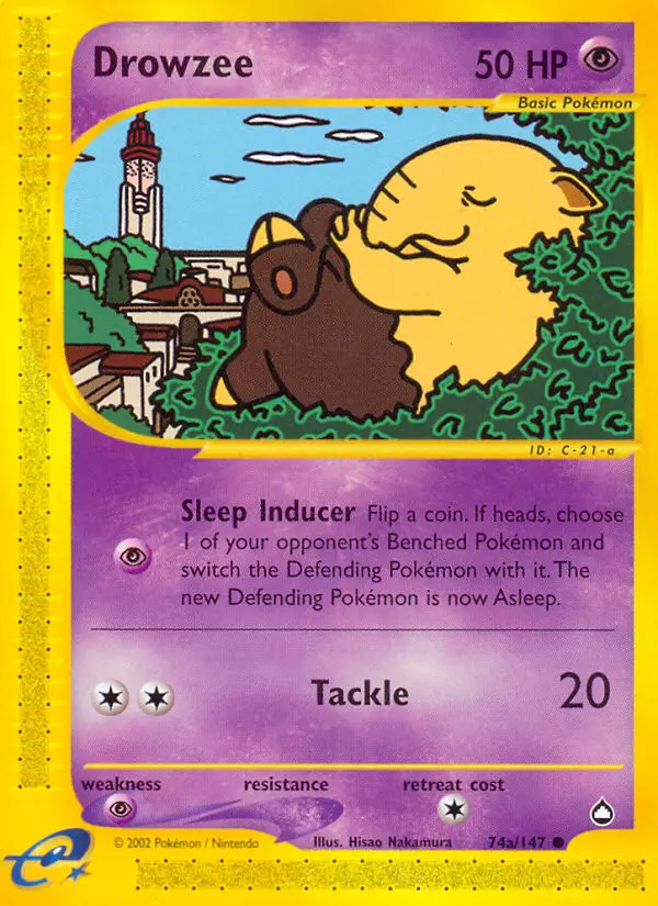 Drowzee, Pokémon card