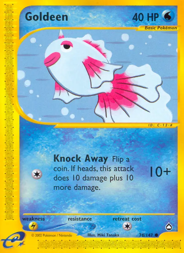 Goldeen, Pokémon card