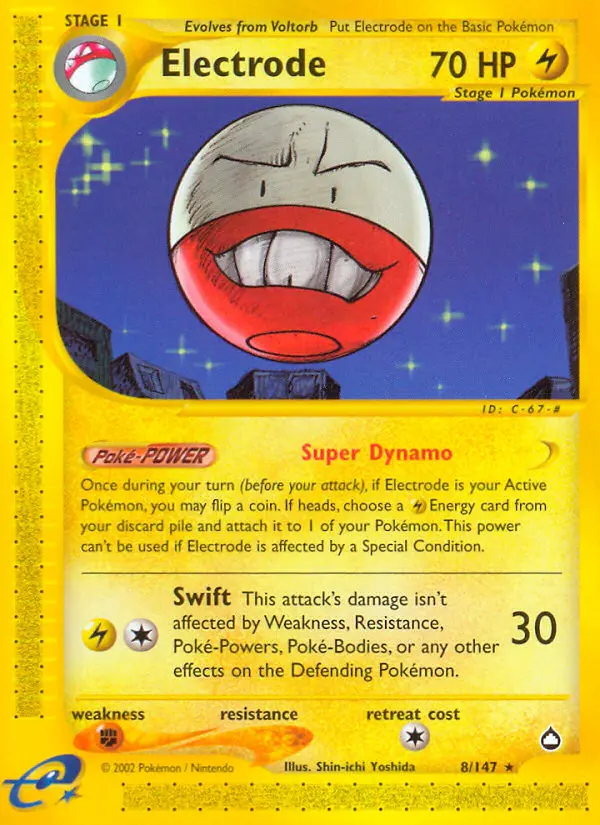 Electrode, Pokémon card