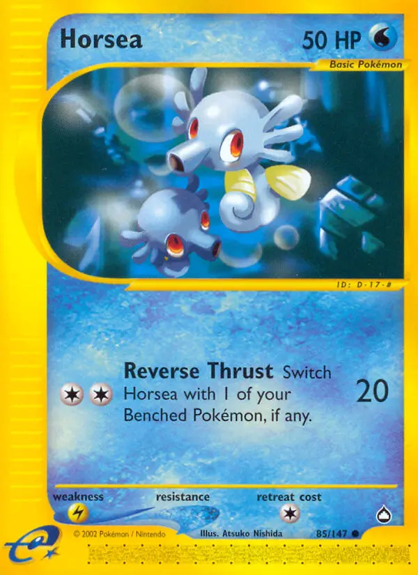 Horsea, Pokémon card
