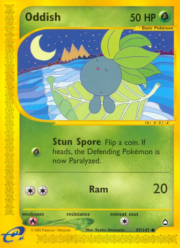 Oddish, Pokémon card