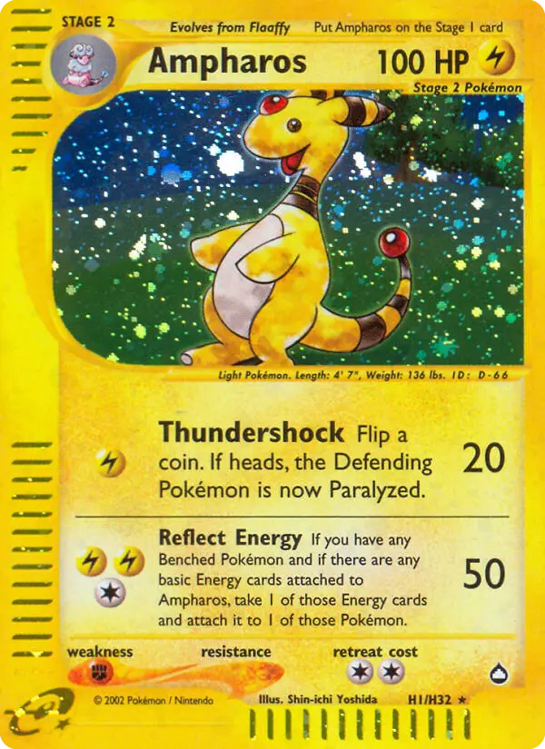 Ampharos, Pokémon card
