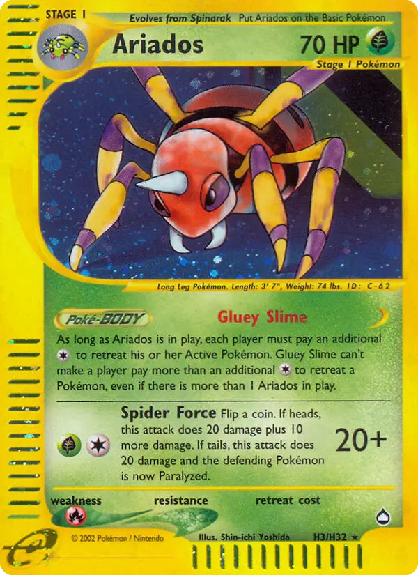 Ariados, Pokémon card