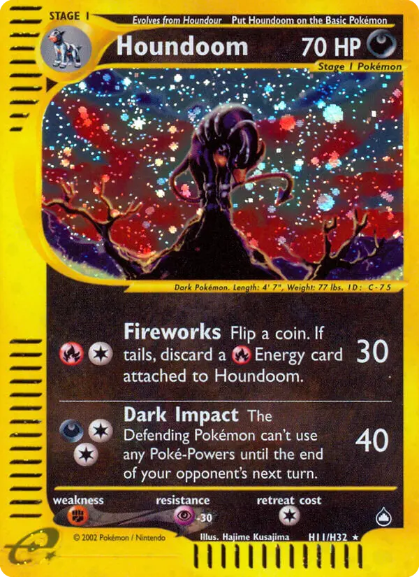 Houndoom, Pokémon card