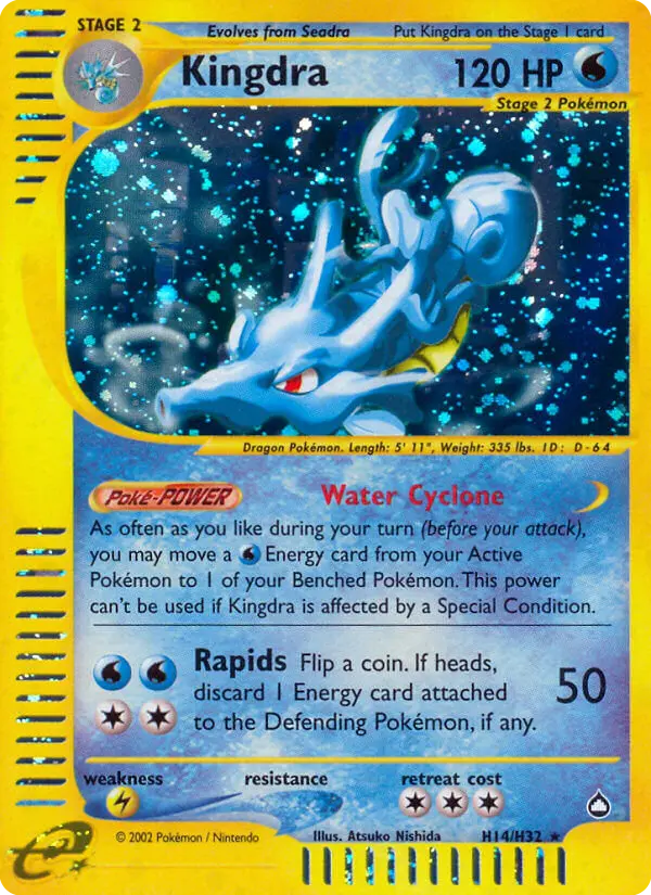 Kingdra, Pokémon card