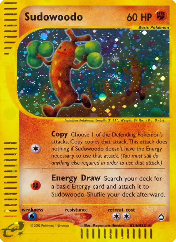 Sudowoodo, Pokémon card