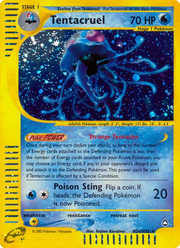 Tentacruel, Pokémon card
