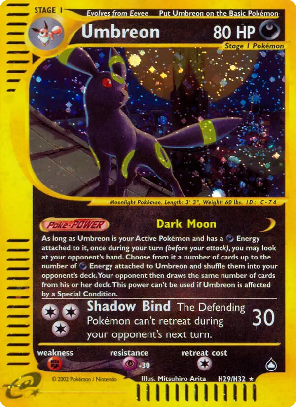 Umbreon, Pokémon card