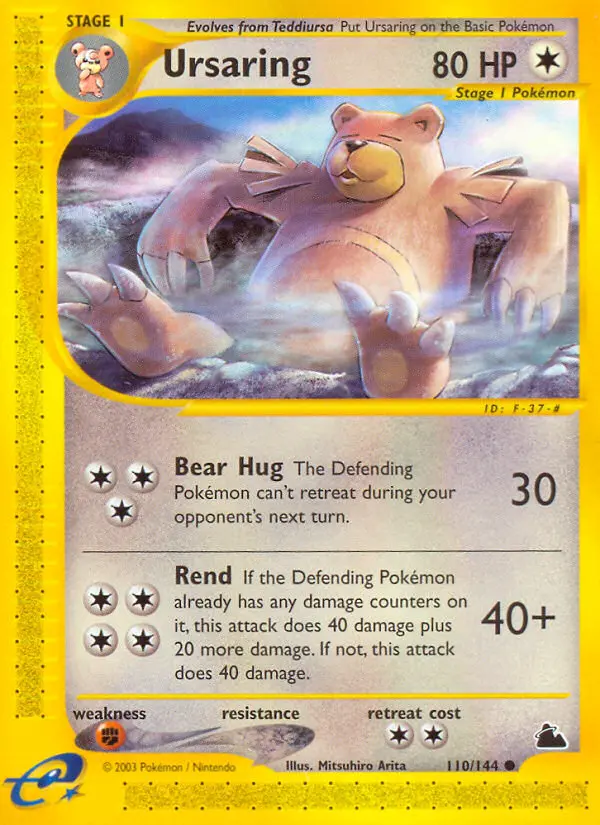 Ursaring, Pokémon card
