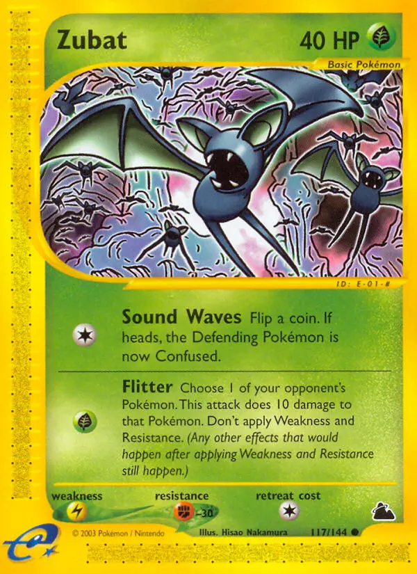 Zubat, Pokémon card