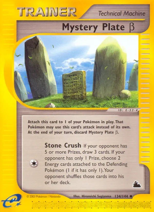 Mystery Plate Beta, Pokémon card