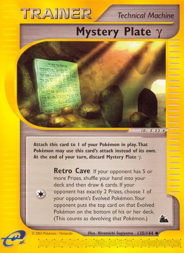 Mystery Plate Gamma, Pokémon card