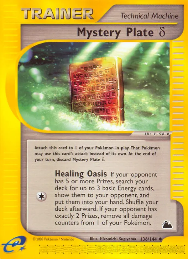 Mystery Plate Delta, Pokémon card