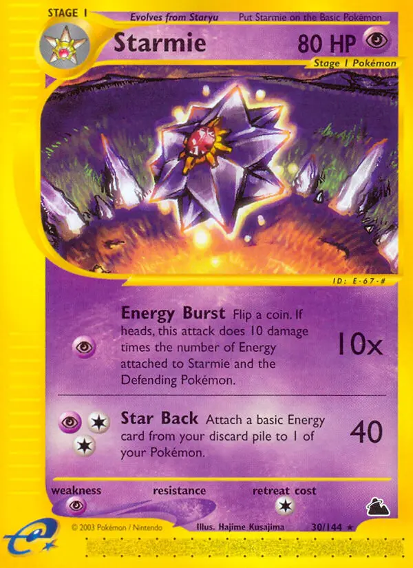 Starmie, Pokémon card