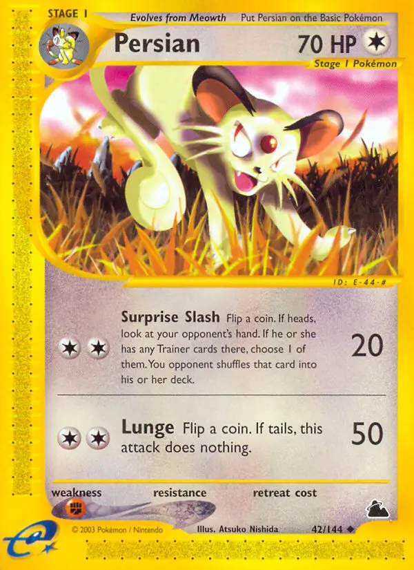 Persian, Pokémon card
