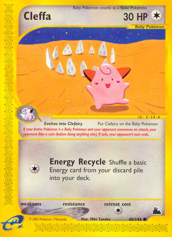 Cleffa, Pokémon card