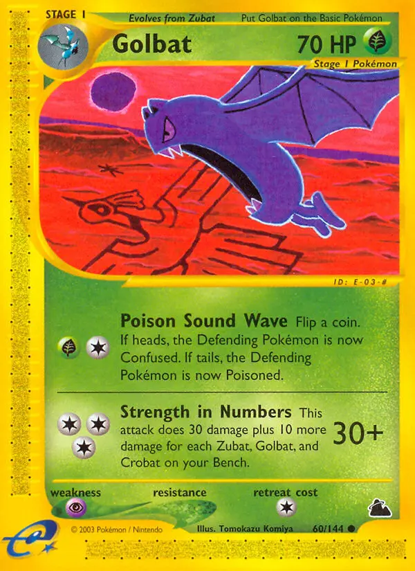 Golbat, Pokémon card