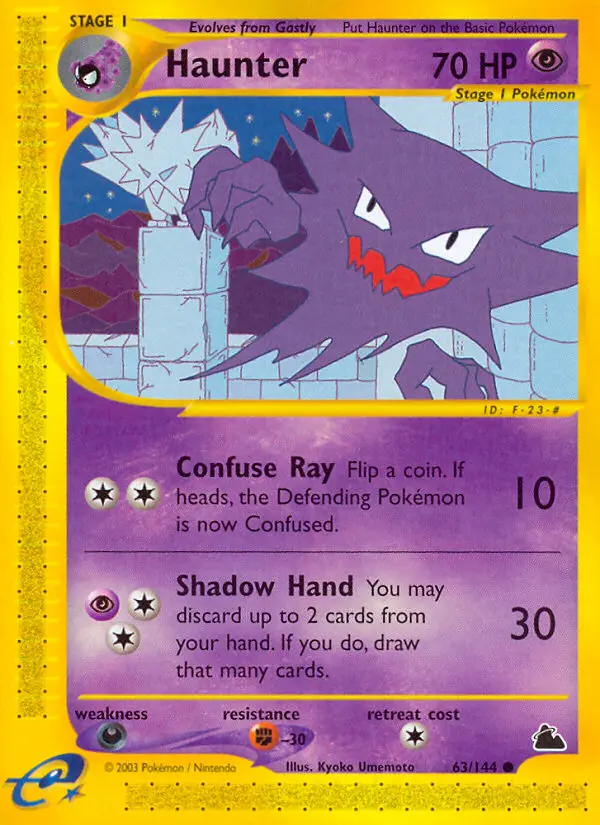 Haunter, Pokémon card