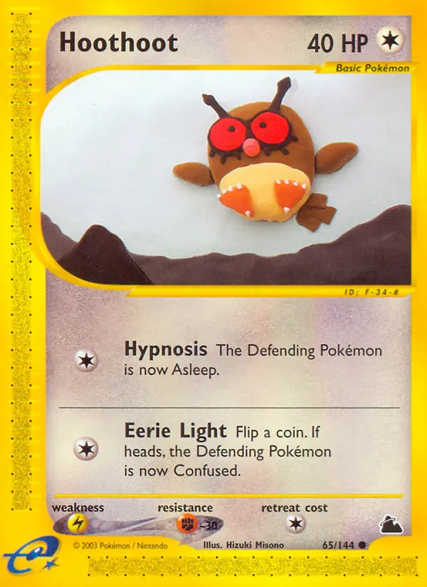 Hoothoot, Pokémon card