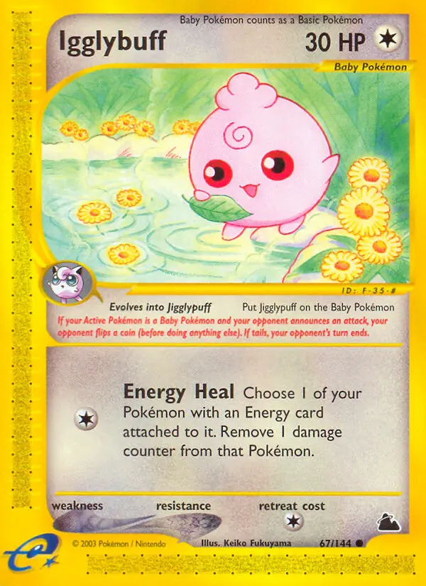Igglybuff, Pokémon card
