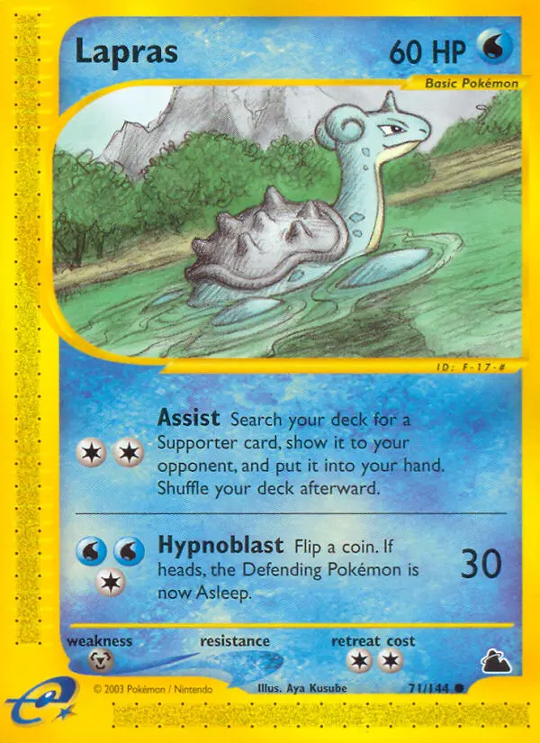 Lapras, Pokémon card