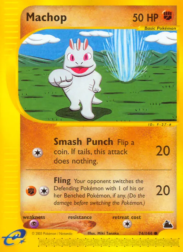 Machop, Pokémon card