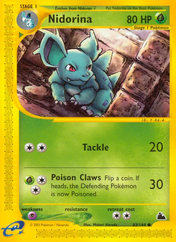 Nidorina, Pokémon card