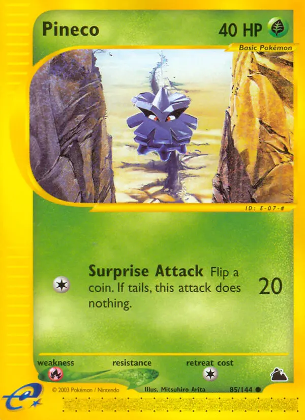 Pineco, Pokémon card