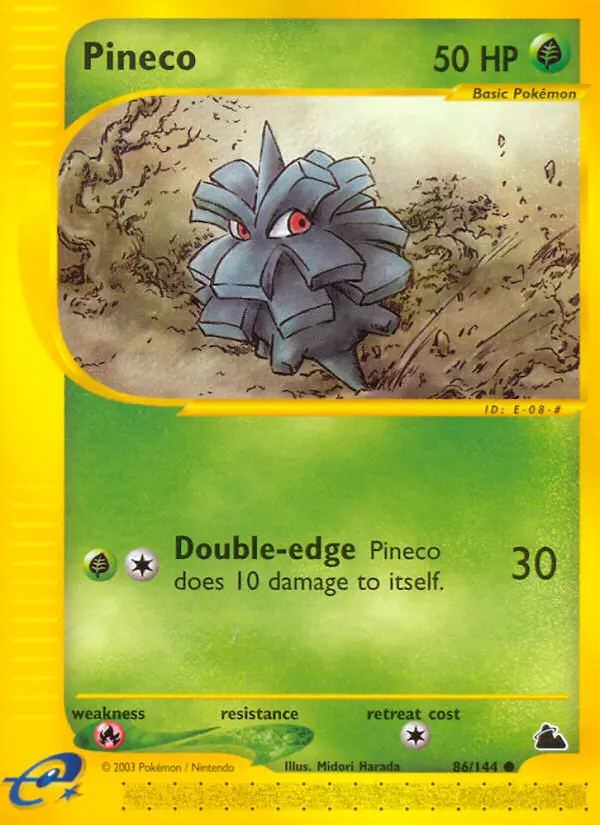 Pineco, Pokémon card