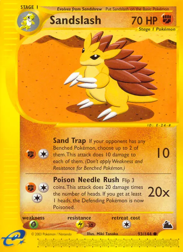 Sandslash, Pokémon card