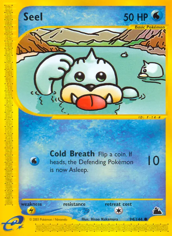 Seel, Pokémon card