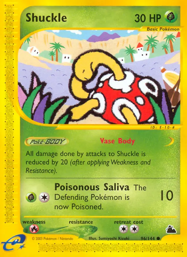 Shuckle, Pokémon card