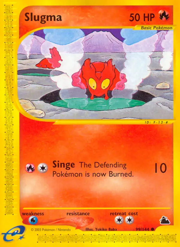 Slugma, Pokémon card