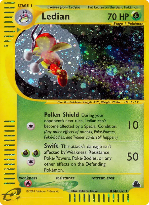 Ledian, Pokémon card